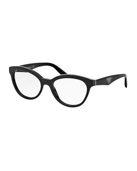 prada cat-eye contrast-arm fashion glasses|prada cat eye tortoiseshell glasses.